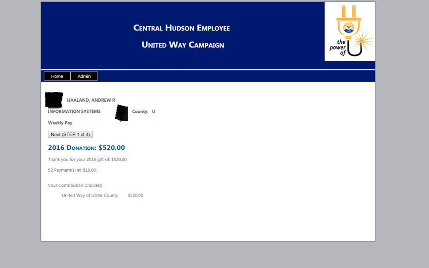 Central Hudson United Way Website